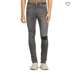 FRAME L'Homme Jagger True Skinny Distressed Jeans